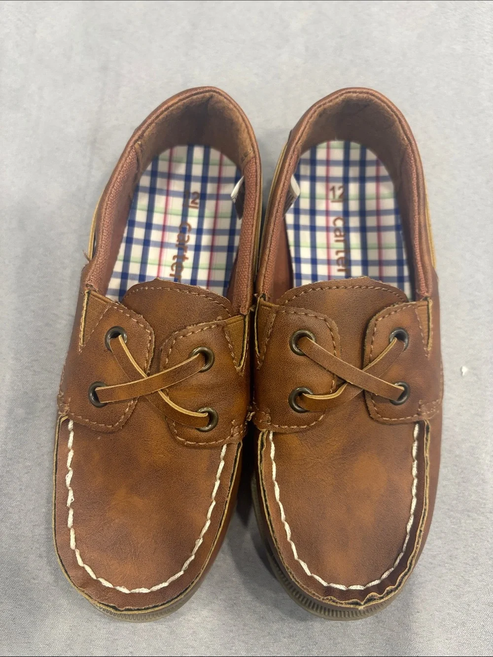 Carters Kids Brown Boat Shoes size 12